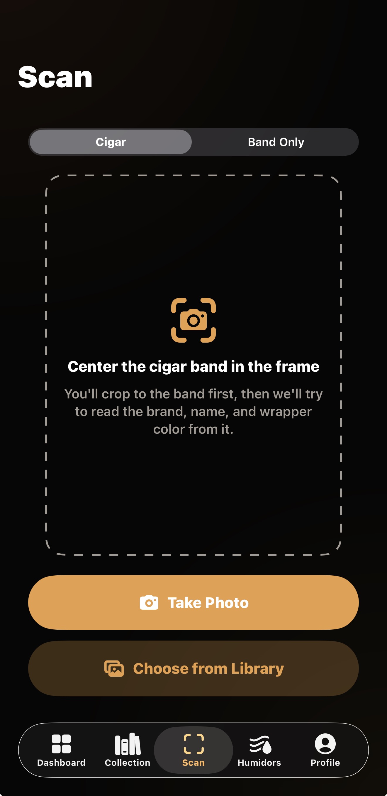 CigarManager cigar band scanner