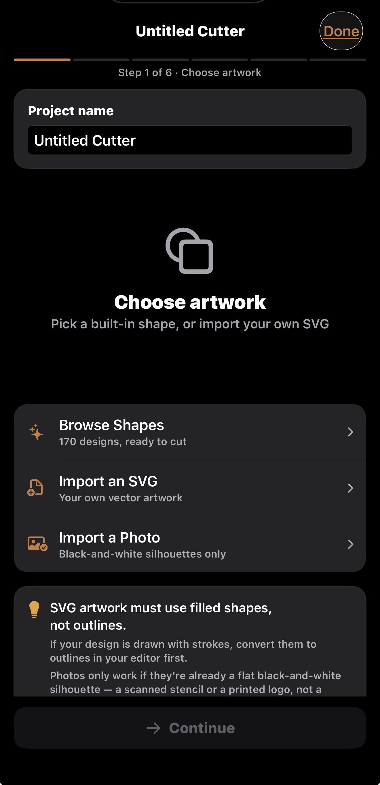 Start with your artwork