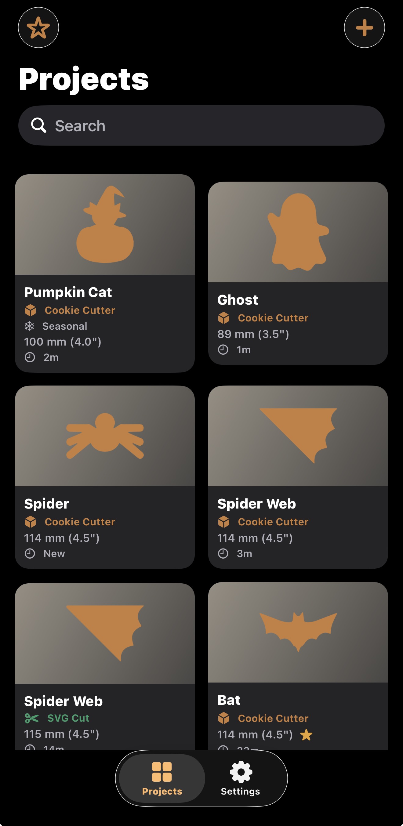 CookieForge project library on iPhone